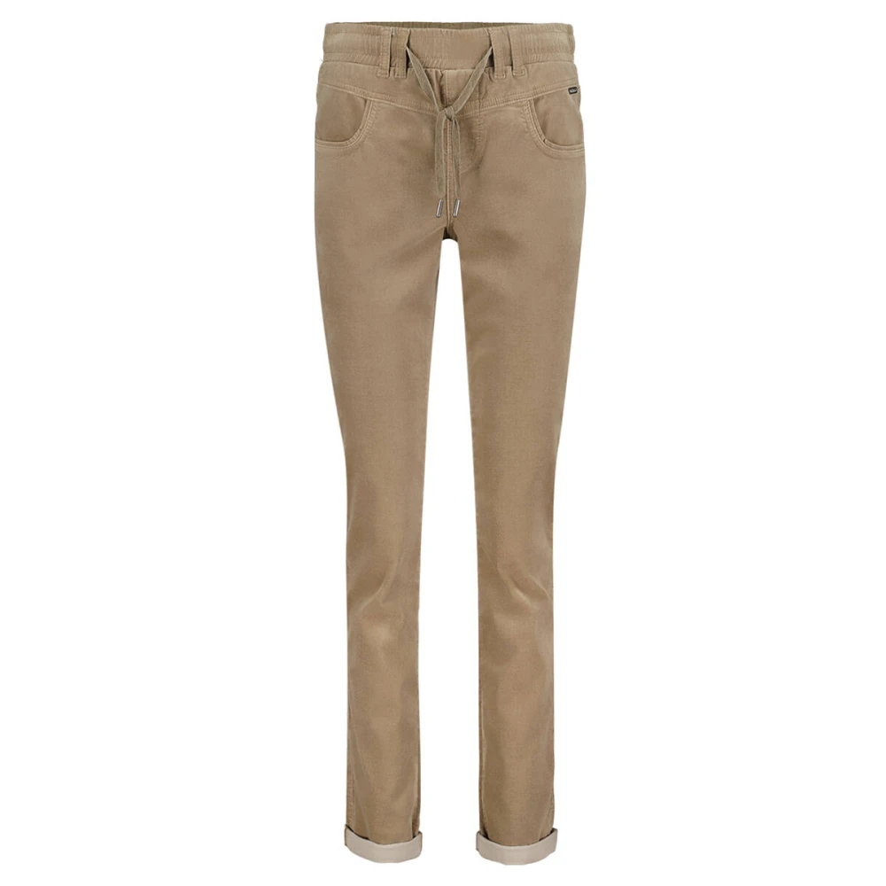 Red Button Velvet Tessy Broek Beige Dames