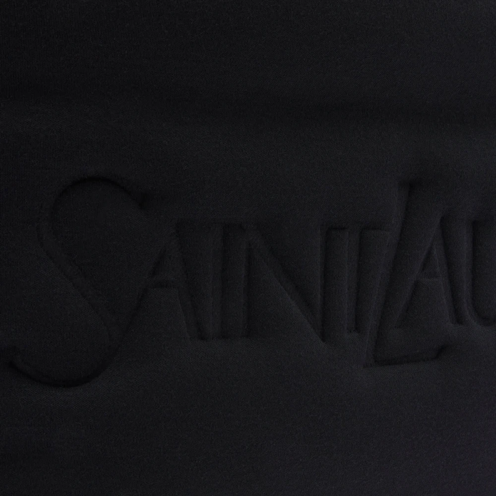 Saint Laurent Zwarte katoenen tas Black Heren