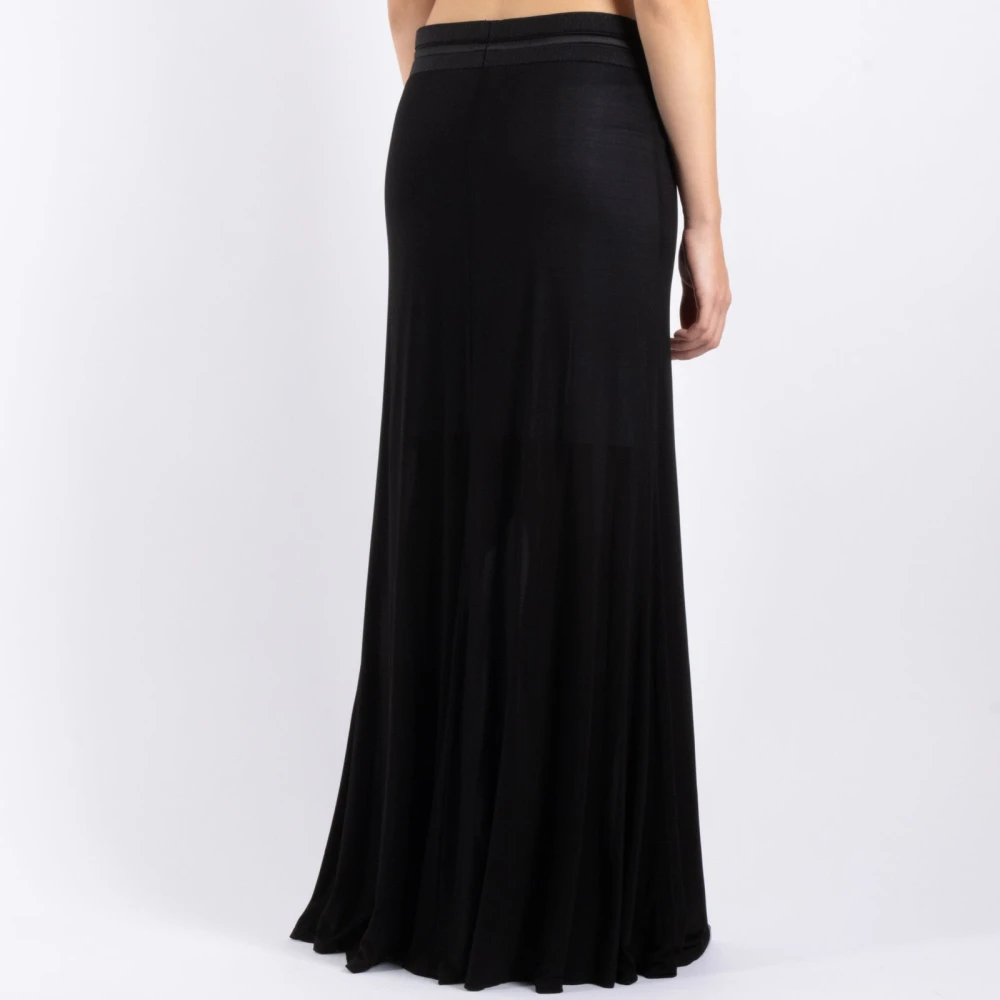 Helmut Lang Zwarte Stretchrok O07Hw302 Black Dames