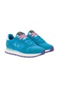 blue-leather-and-fabric-casual-sneaker-women