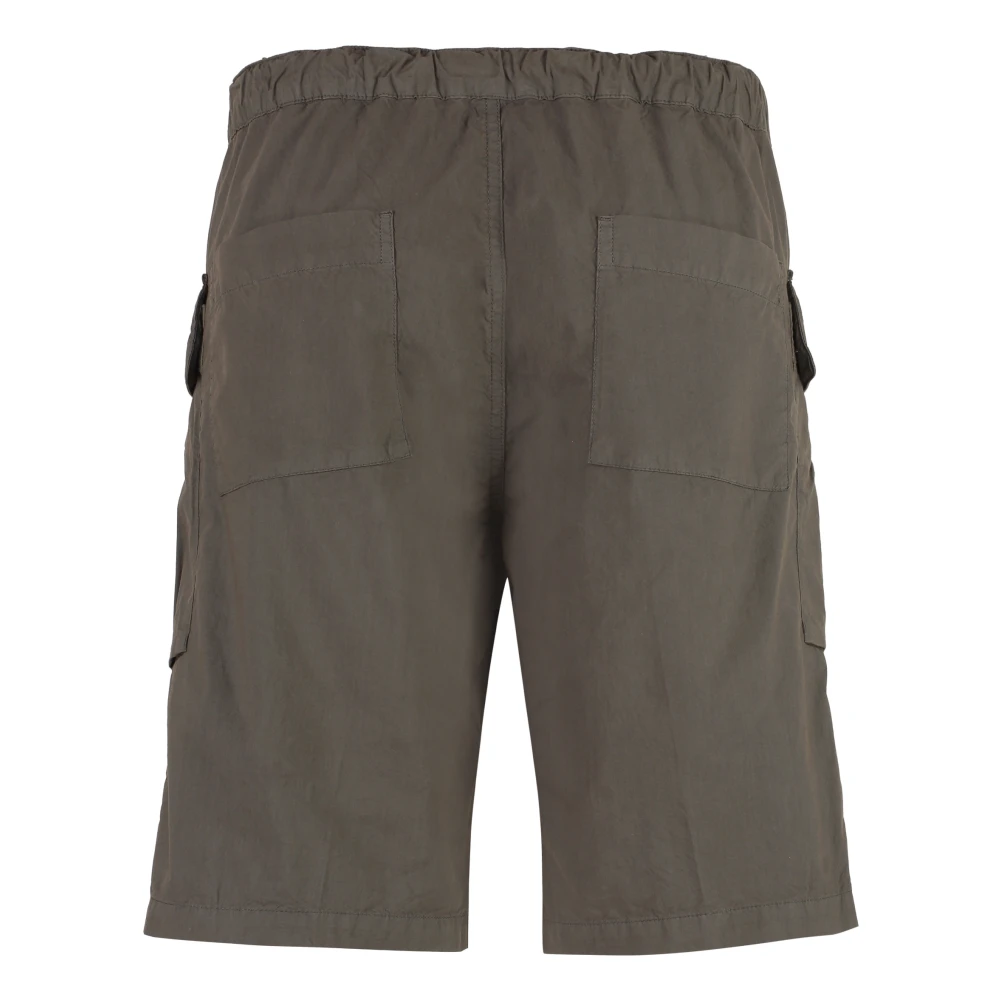 Aspesi Cotton Cargo Bermuda Shorts Gray Heren