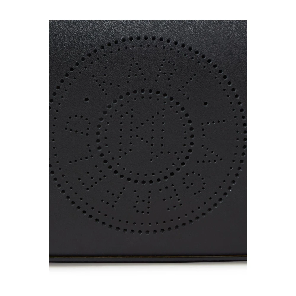 Karl Lagerfeld Cameratas Zwart Cirkelvormig Geperforeerd Logo Black Dames