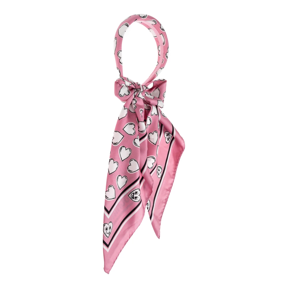 Moschino Zijden hoofdband Pink Dames
