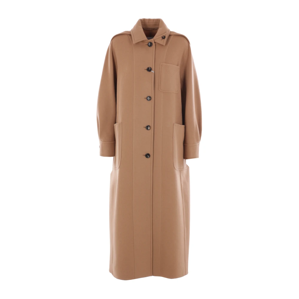Max Mara Wollen en kasjmier jas Brown Dames