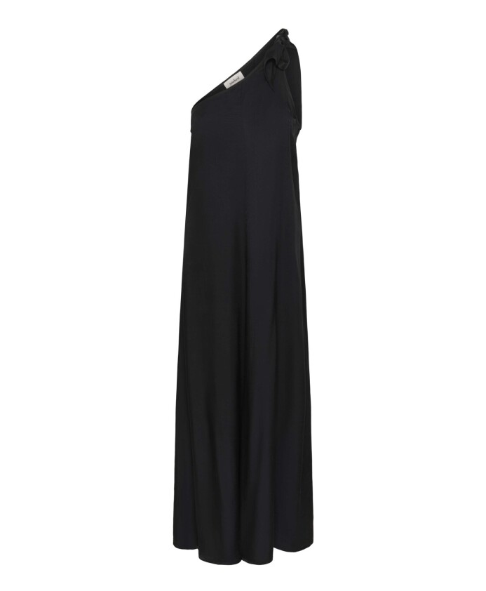 elegante-robe-noire-a-une-epaule