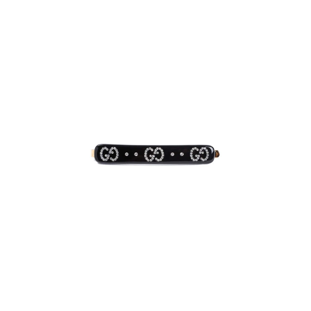 Gucci Originele haaraccessoires met zwarte kristal Black Dames