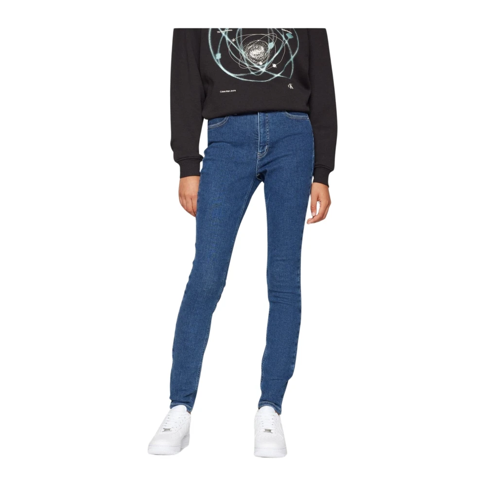 Calvin Klein Blauwe Skinny Jeans Blue Dames