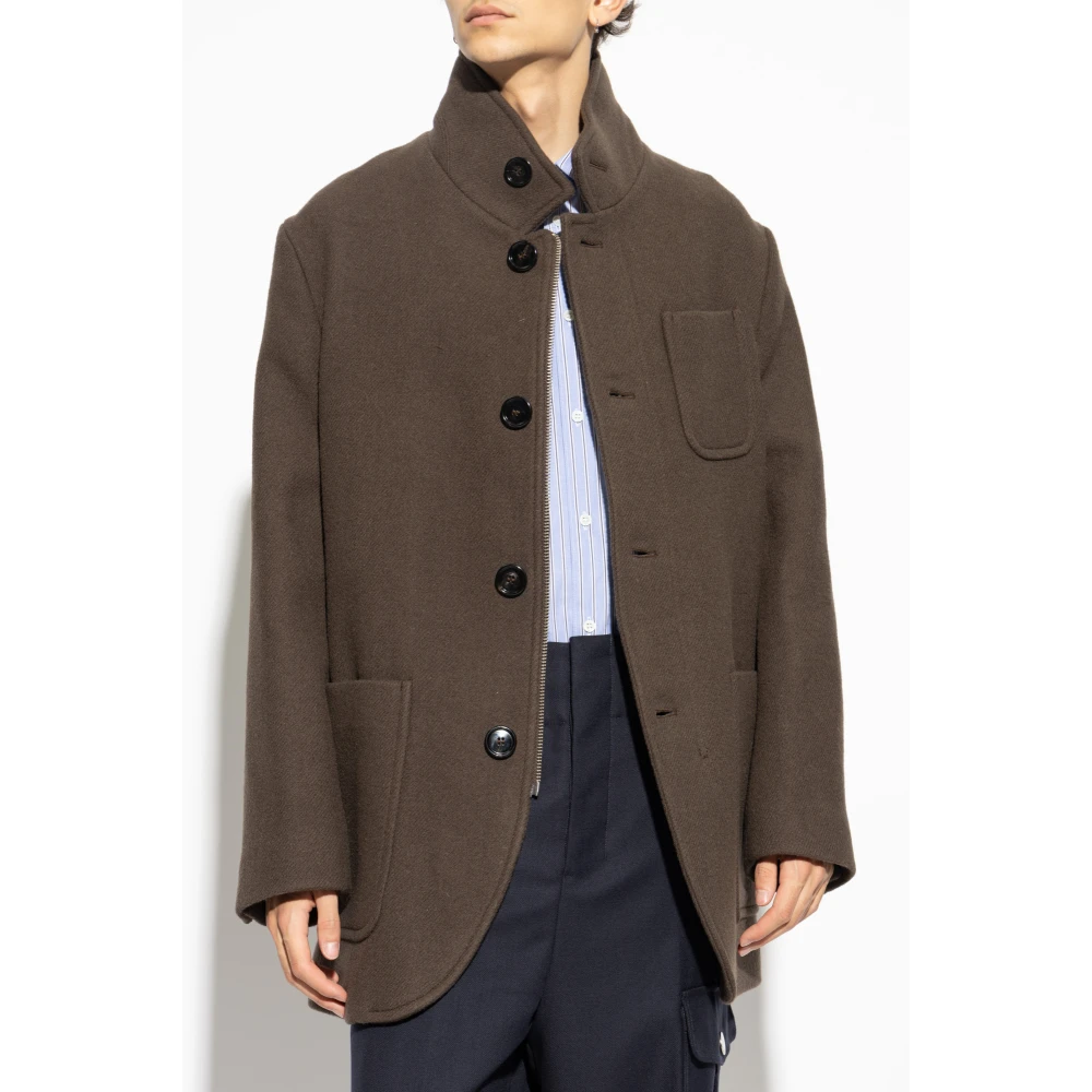 Ami Paris Jas met uitsnijding Brown Heren