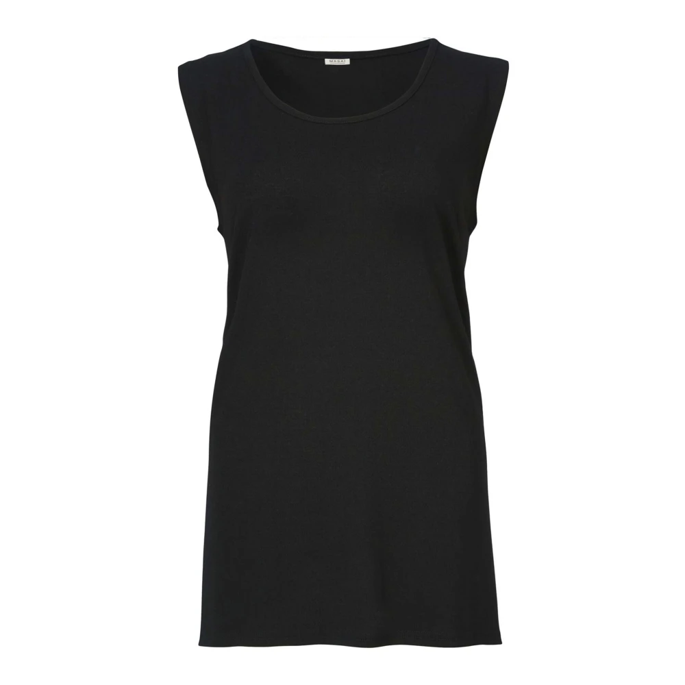 Masai Feminine Loose-Fit Top Black Dames