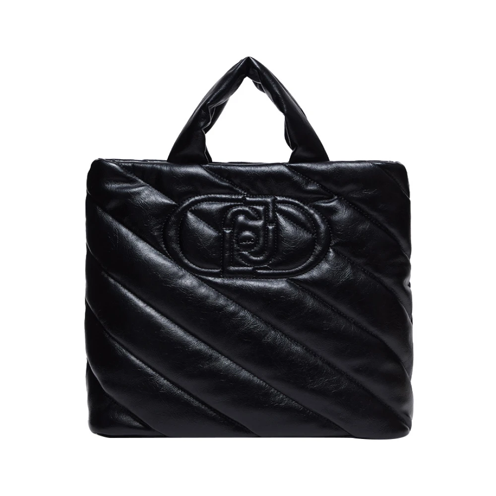 Liu Jo Zwarte handtas met gouden details Black Dames