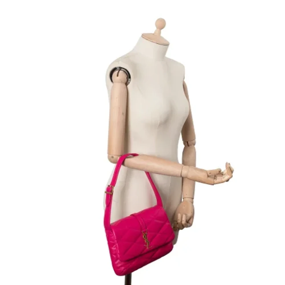 Yves Saint Laurent Vintage Pre-owned Leather handbags Pink Dames