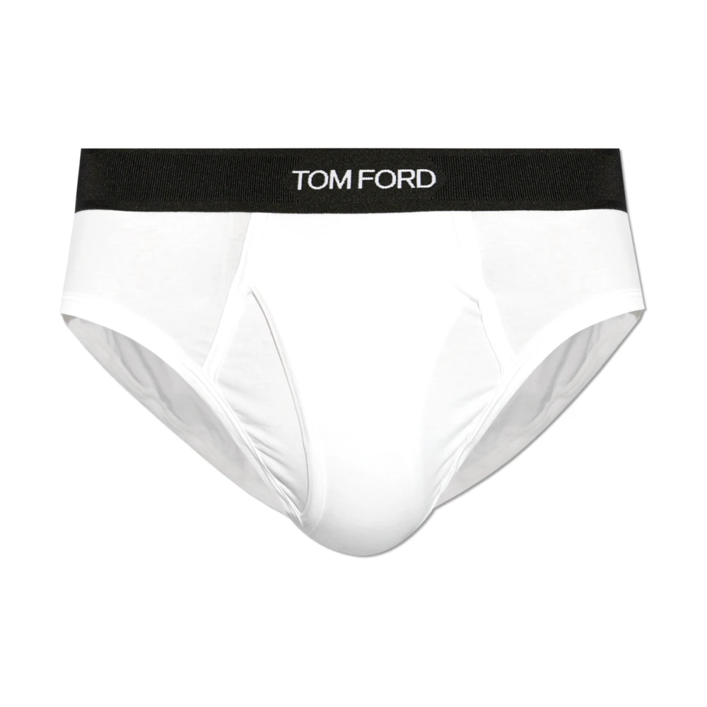 Tom Ford Briefs met logo White Heren