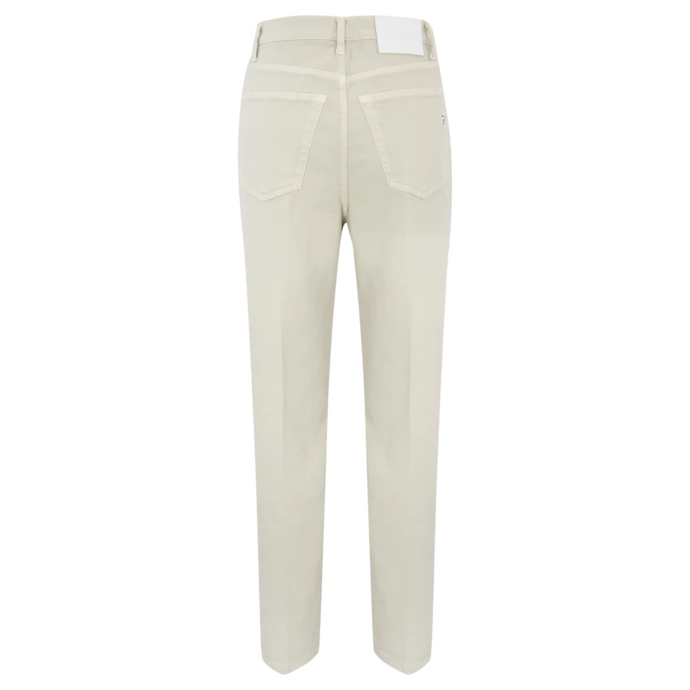 Dondup Crème Loose Fit Broek Beige Dames