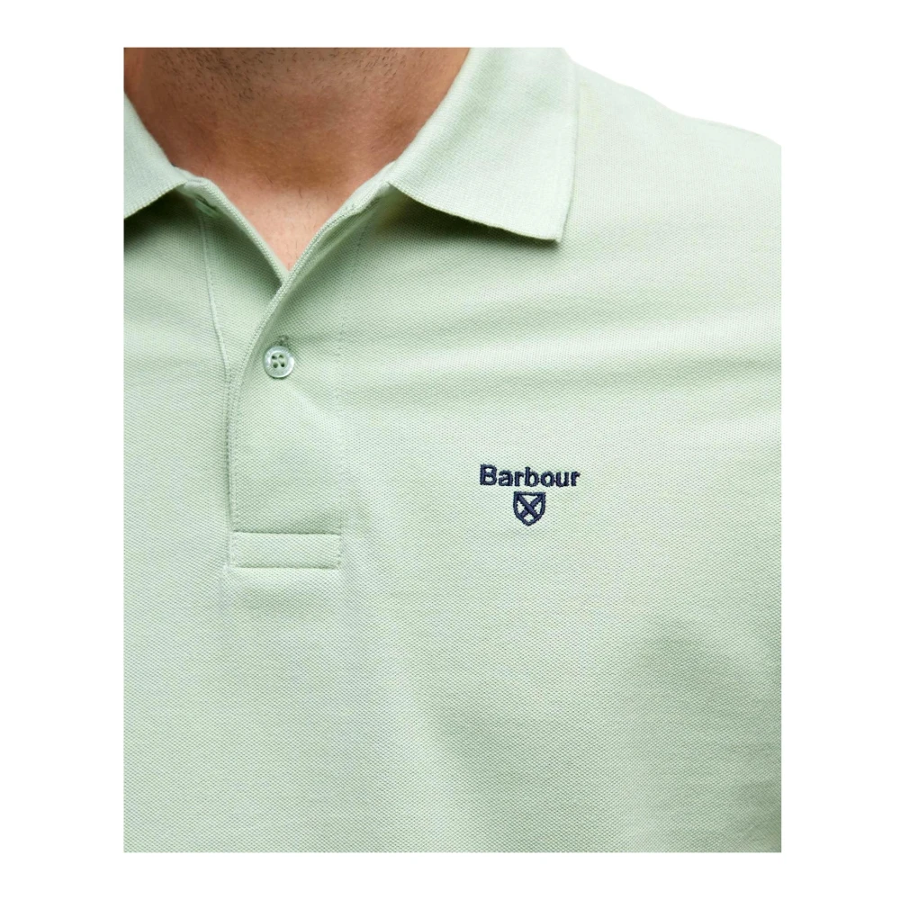Barbour Lichtgewicht sportpoloshirt Groen Green Heren