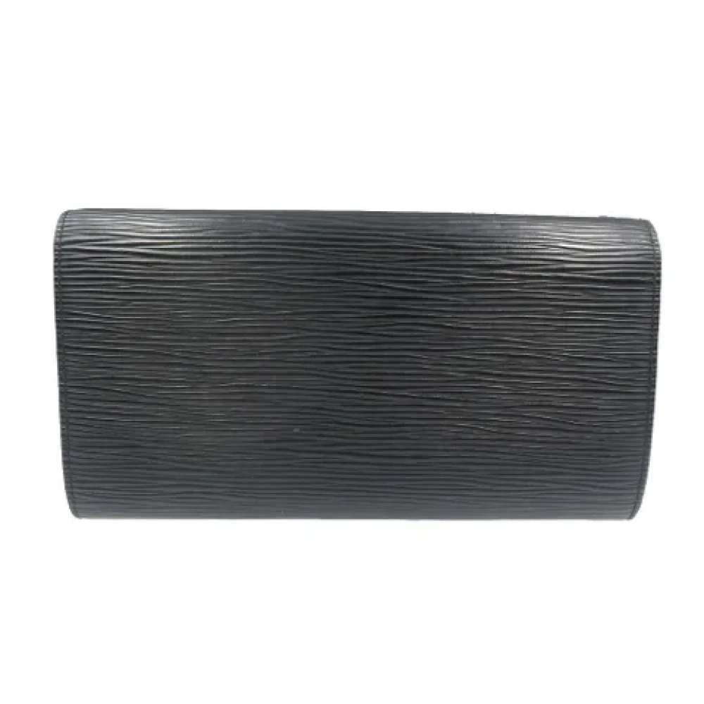 Louis Vuitton Vintage Pre-owned Leather wallets Black Dames