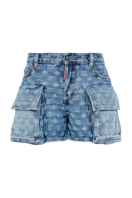 Light Wash Cargo Shorts