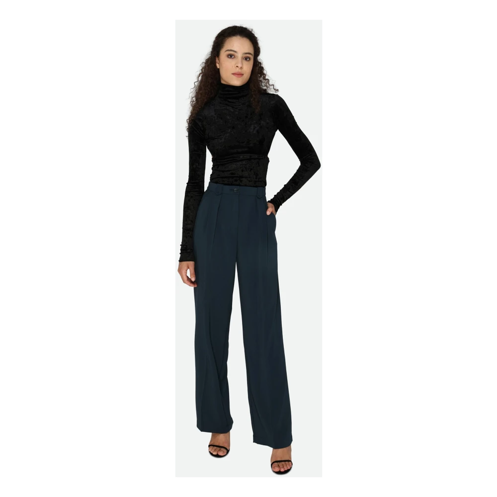 pinko Fluwelen Coltrui met Zijsplitten Black Dames