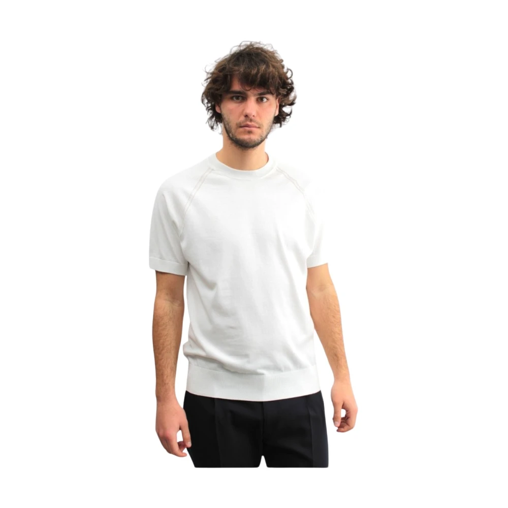 Paolo Pecora Wit Crew Neck T-shirt White Heren