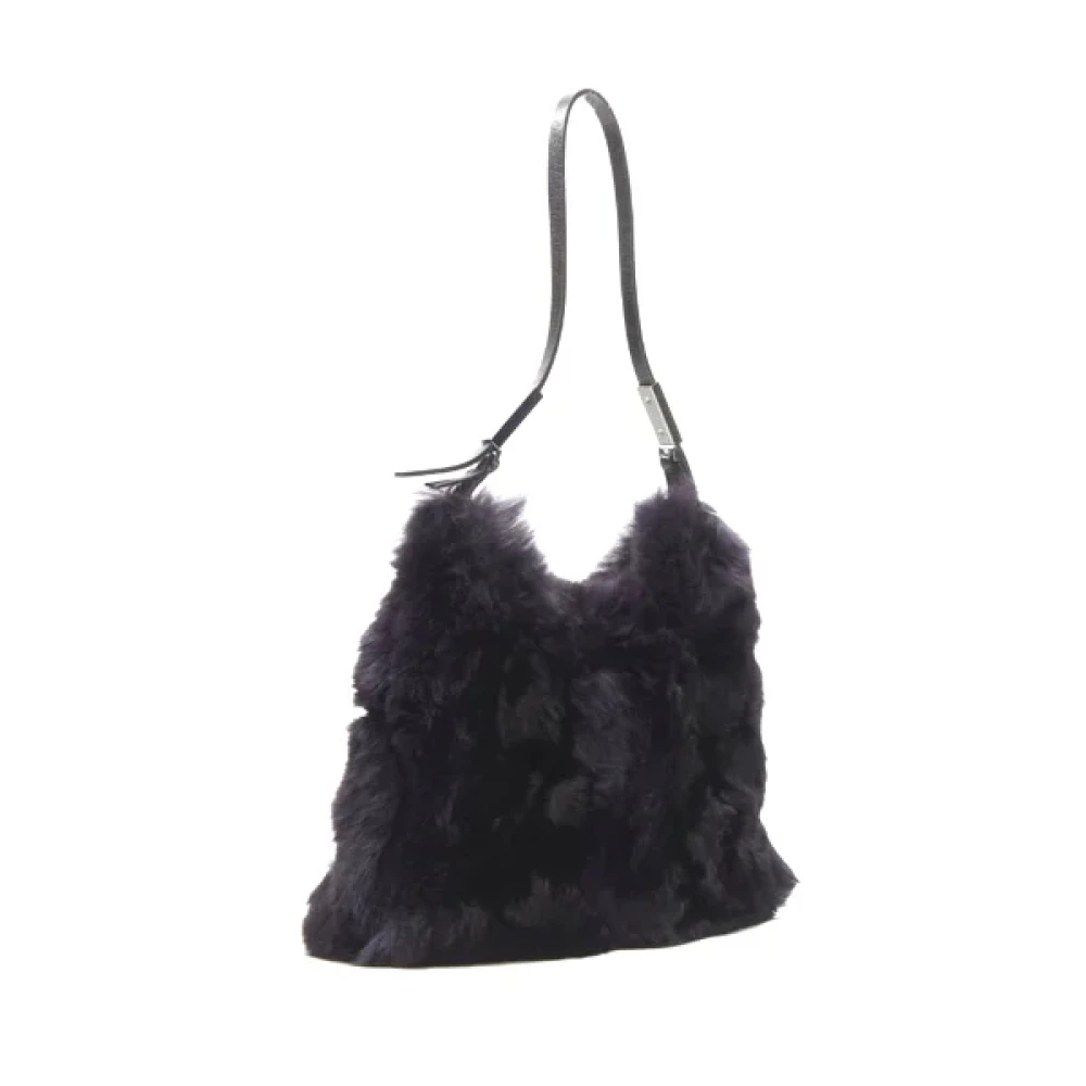 Gucci Vintage Pre-owned Fur handbags Purple Dames