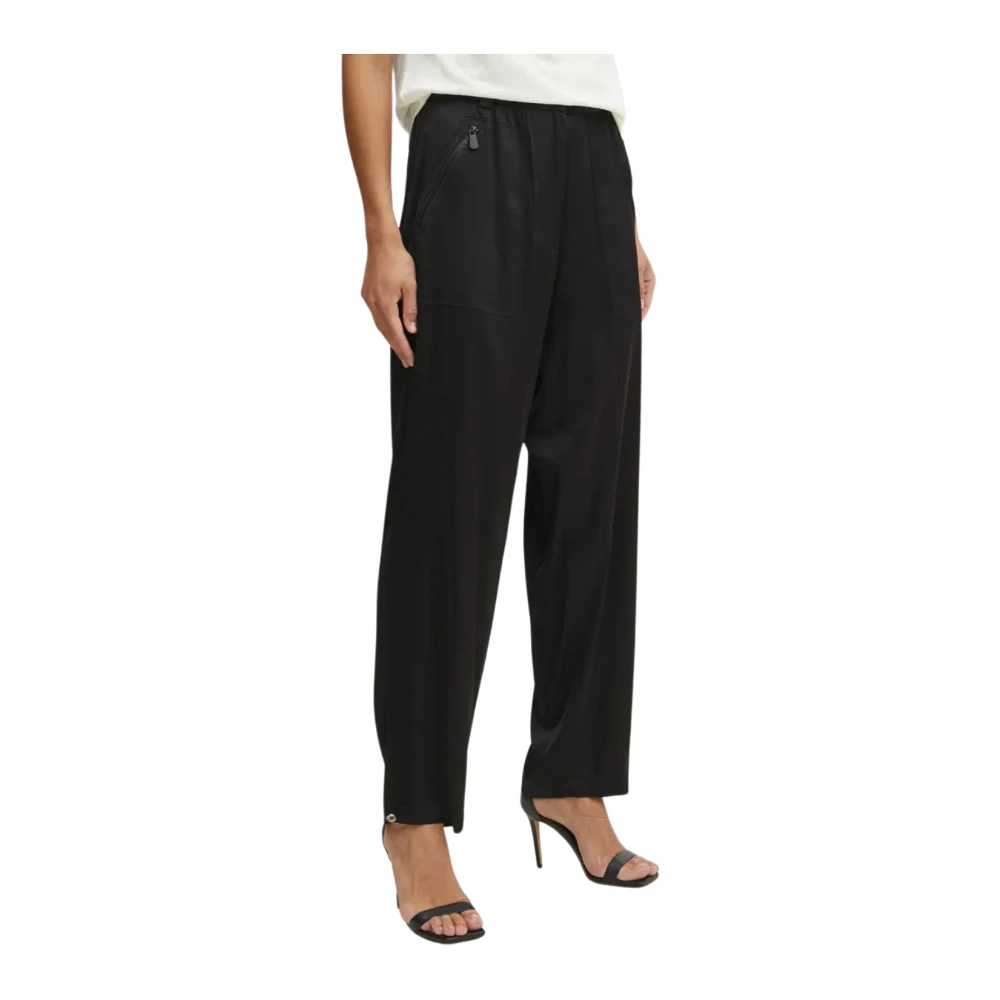 Pinko Zwarte Limousine Broek Black Dames