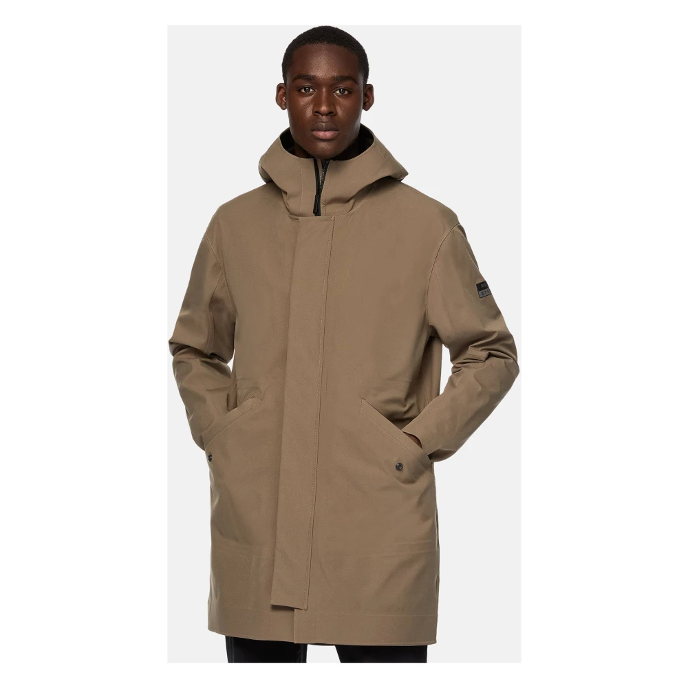 Boggi Milano Technical Fabric B Tech Parka Beige Heren