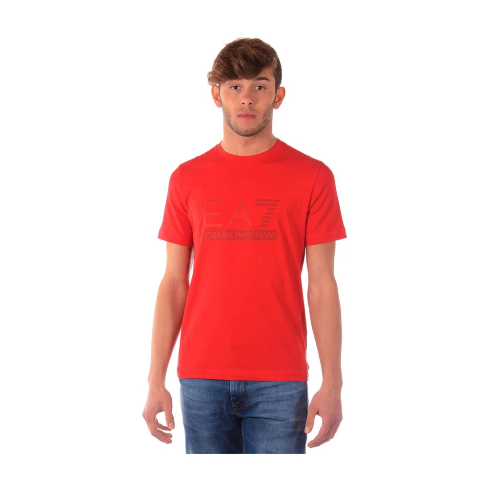 Emporio Armani EA7 Sweatshirt T-shirt Combo Red, Herr