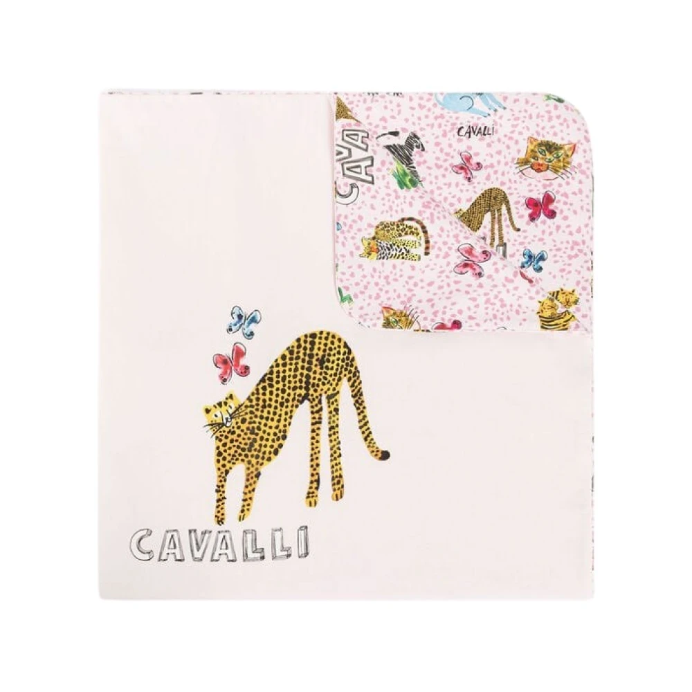 Roberto Cavalli Wildlife Logo Babydeken Multicolor Unisex