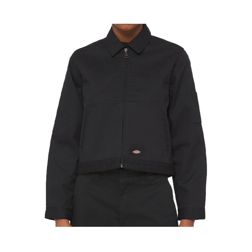 Dickies Ongevoerde Geknipte Eisenhower Jas Black Dames