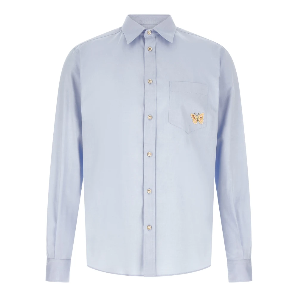 Valentino Garavani Shirts - Male - Formal Shirts - Blue - M - Shirts