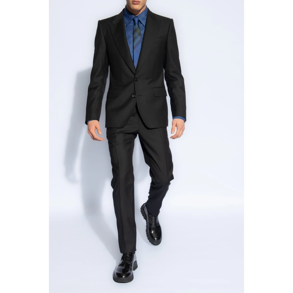 Dolce & Gabbana Wollen broek Black Heren