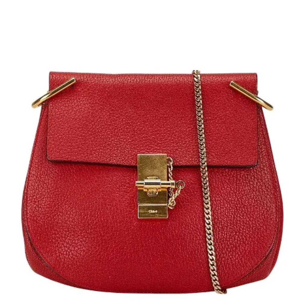 Chloé Pre-owned Leather shoulder-bags Red Dames