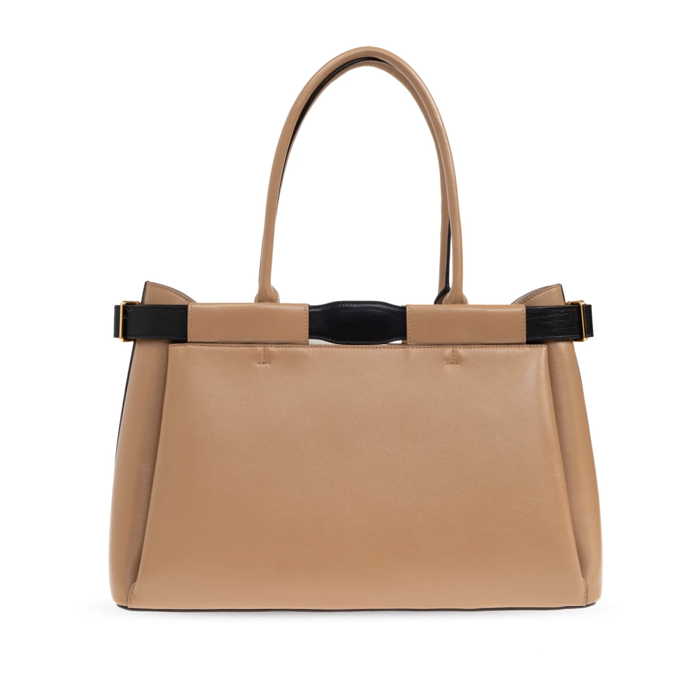 Furla Tas Iris XL type Shopper Beige Dames