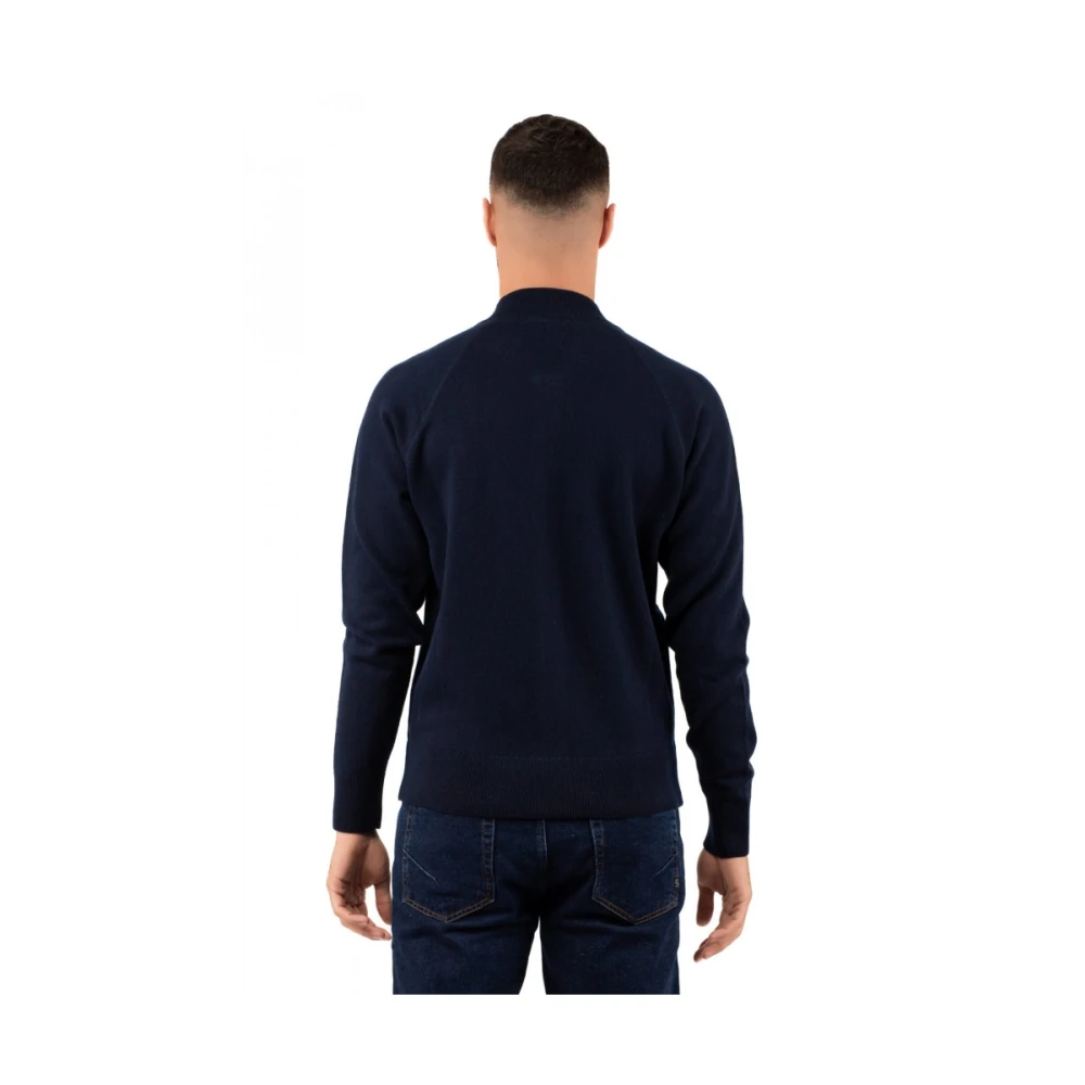 Hindustrie Heren Cardigan Sweater Blue Heren