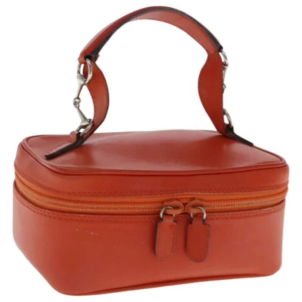 Gucci Vintage Pre-owned Leather gucci-bags Orange Dames