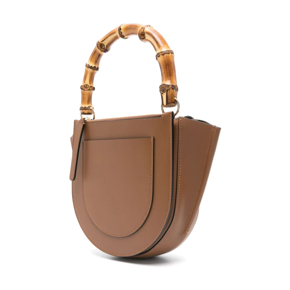 Wandler Bruine Schoudertas met Handvat en Overslag Brown Dames