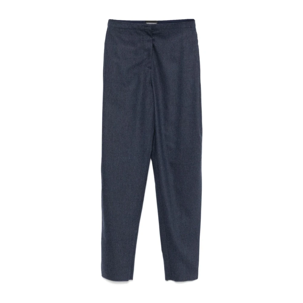 Emporio Armani Women's Blue Straight Trousers