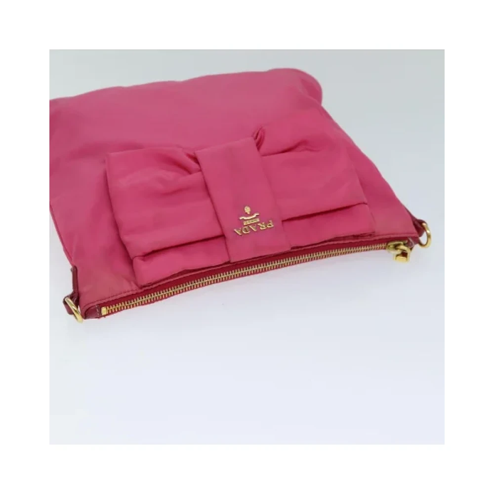 Prada Vintage Pre-owned Nylon prada-bags Pink Dames