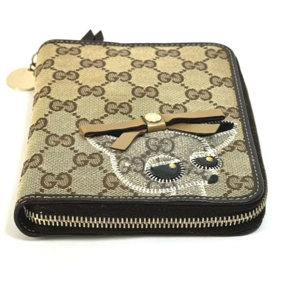 Gucci Vintage Pre-owned Canvas home-office Brown Dames