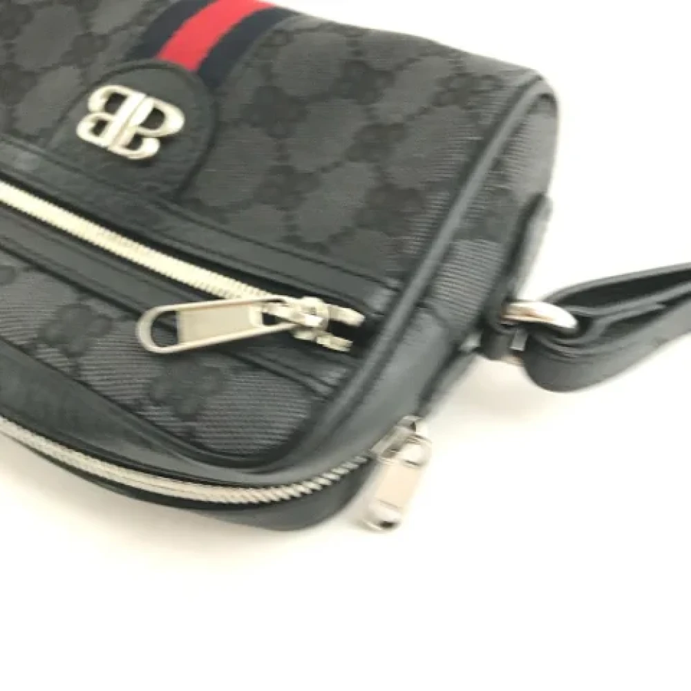 Gucci Vintage Pre-owned Fabric gucci-bags Black Heren