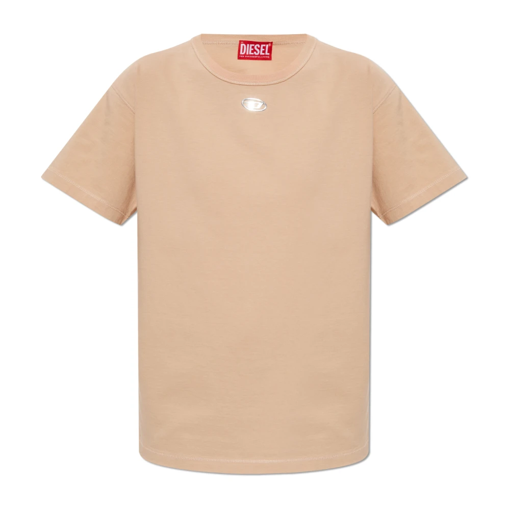 Diesel Women's Beige T-Normy-Od-S1 T-Shirt