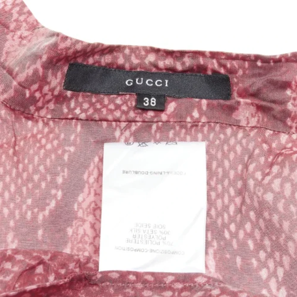 Gucci Vintage Pre-owned Polyester tops Pink Dames