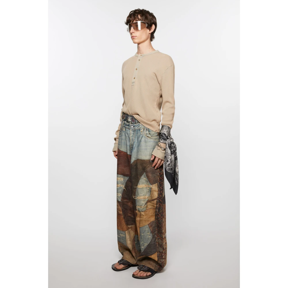Acne Studios Zwarte Sjaal Fn-Ux-Scar000370 Black Heren