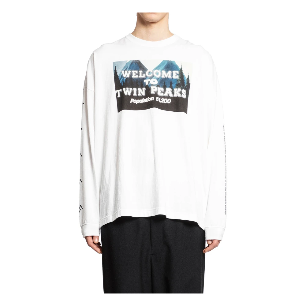 Undercover Grafische Print Witte Sweatshirt White Heren