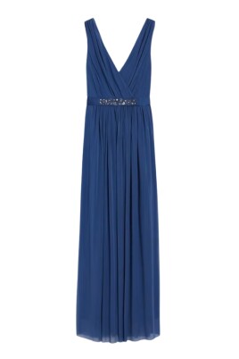 blueette-crossed-v-neck-long-dress