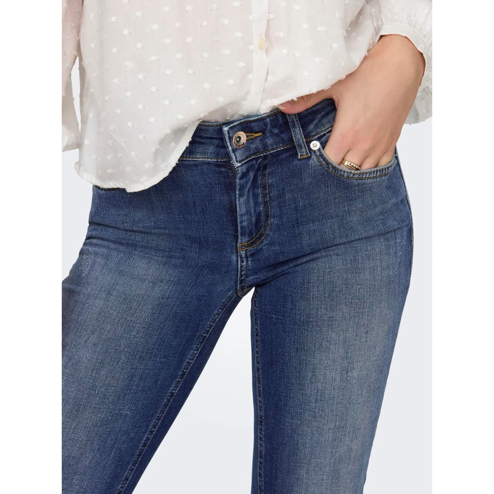 Only Wijde Denim Jeans voor Vrouwen Blue Dames