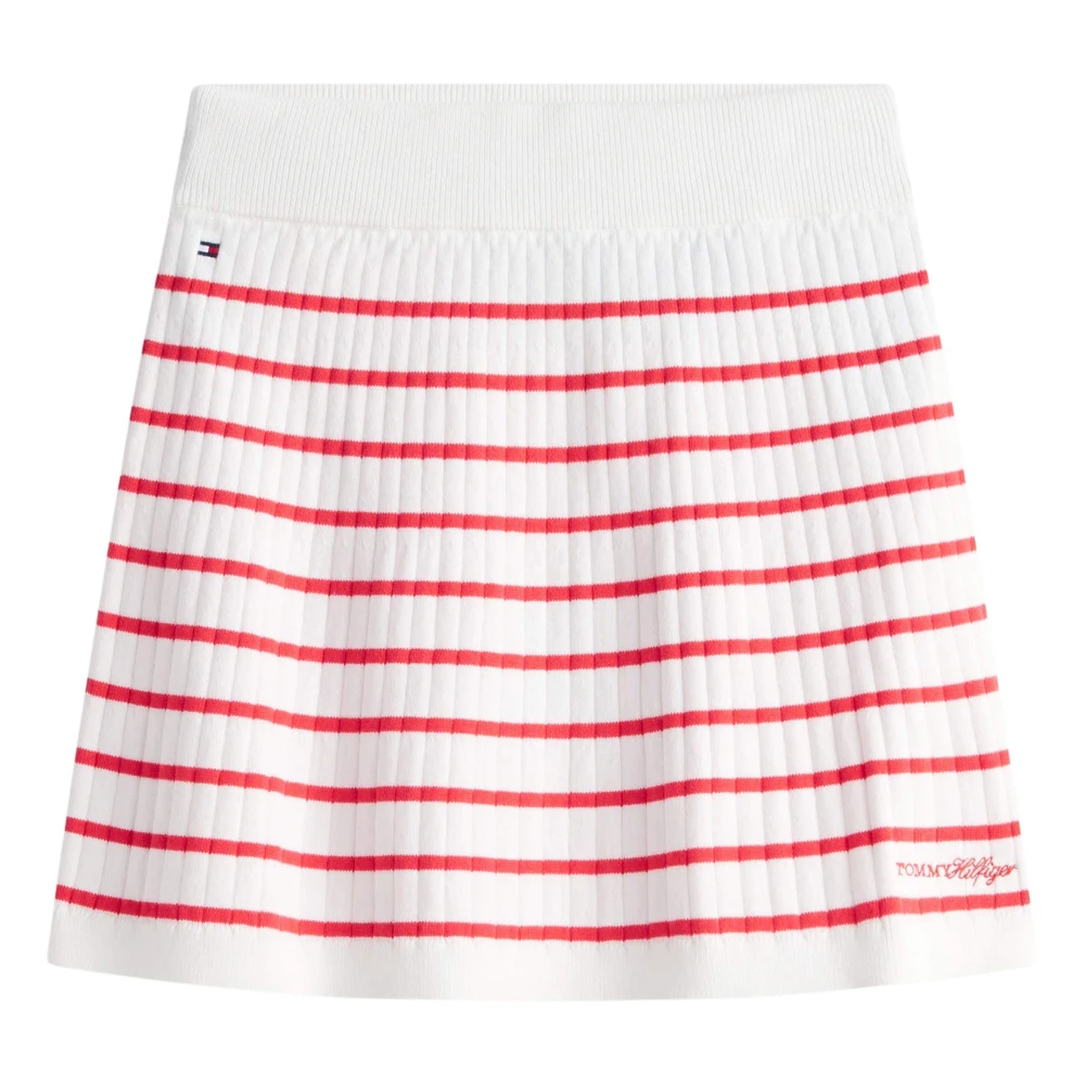 Tommy Hilfiger Girls White Rib Jumper Skirt - Kids Skirts - 16 Y - Kids