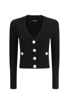 cardigan-court-a-col-en-v-avec-boutons-en-relief