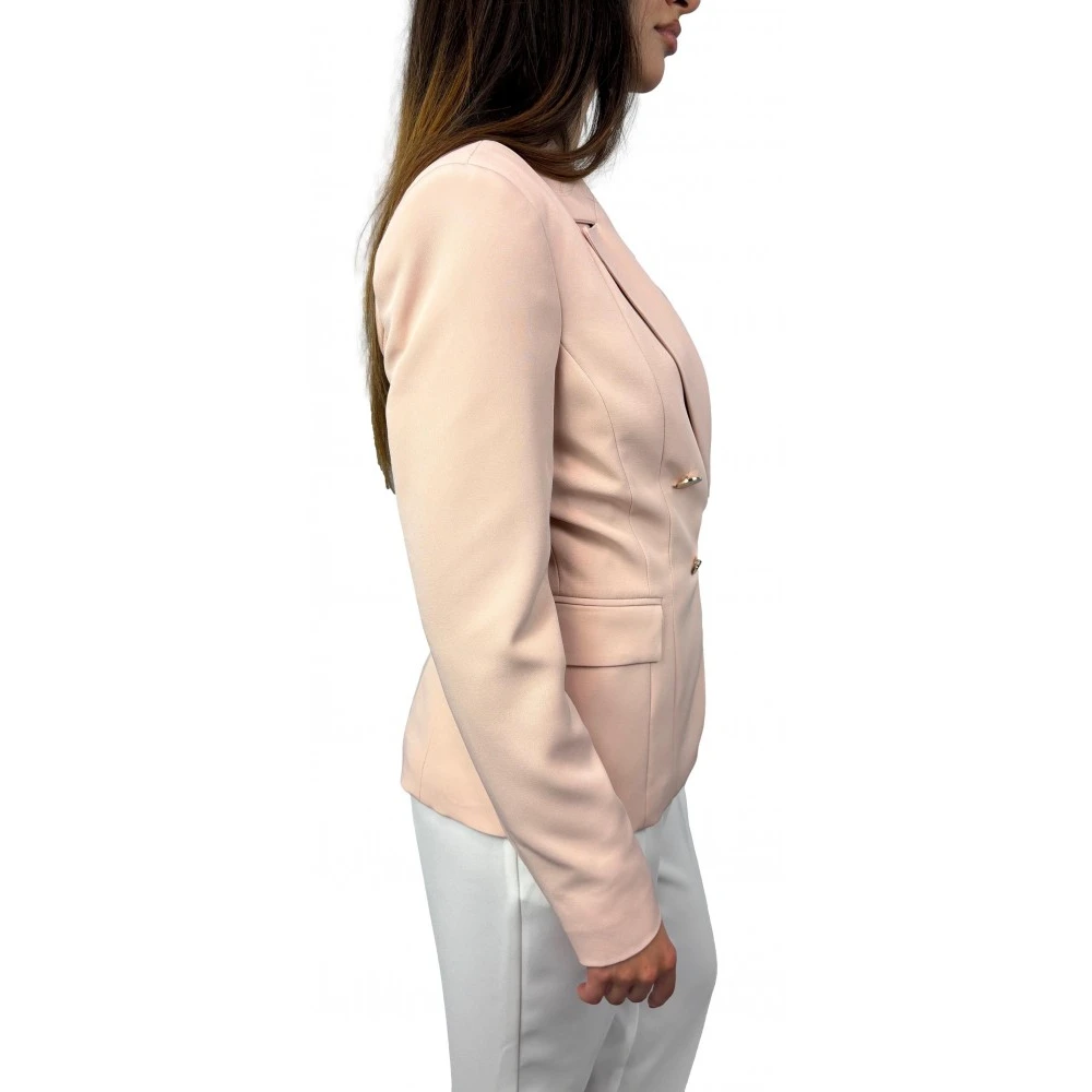 Liu Jo Geknoopte jas met voorzakken Pink Dames