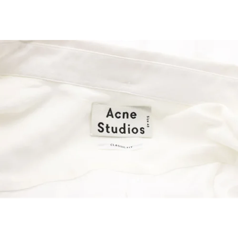 Acne Studios Pre-owned Cotton tops White Dames