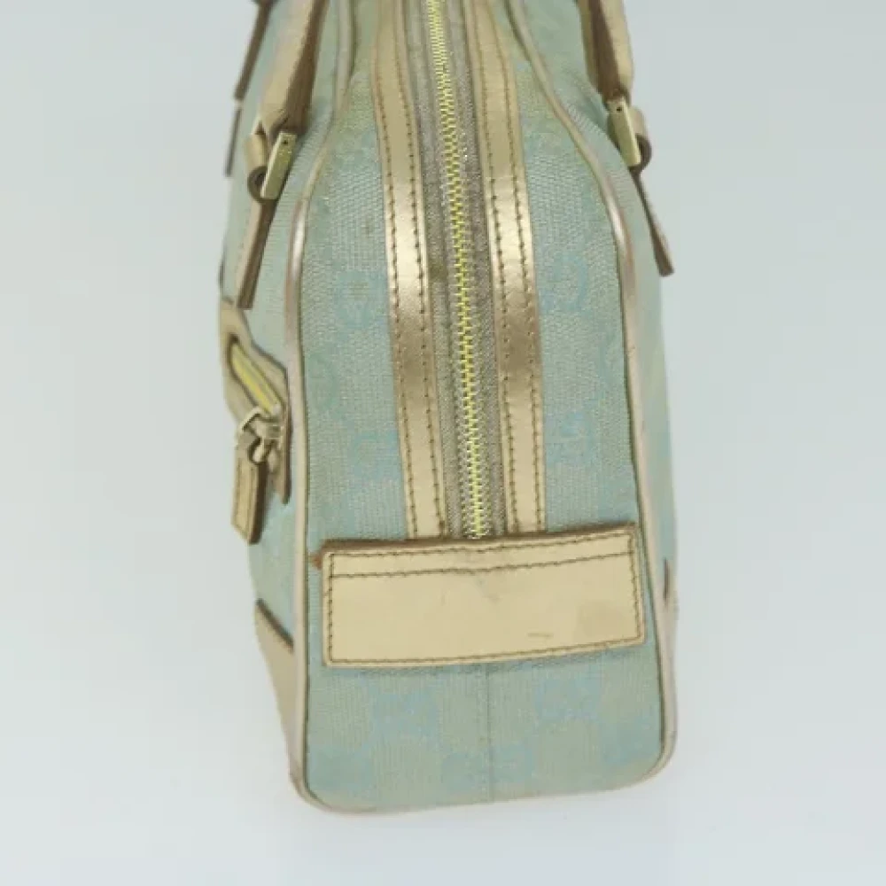 Gucci Vintage Pre-owned Canvas handbags Blue Dames
